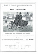 Erstes Serienautomobil vor 130 Jahren: Das Benz Motor-Velociped fährt in die Zukunft

First series-production car 130 years ago: The Benz Motor-Velocipede drives into the future